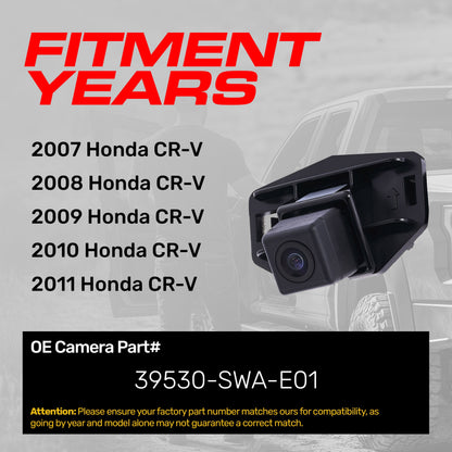 Master Tailgaters OEM backup camera for Honda CR-V (2007–2011) Part 39530-SWA-E01 on Tampa Home & Garden Store