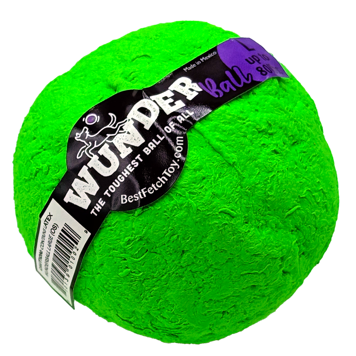 WUNDERball Fetch Toy Natural Rubber Ball For Dogs