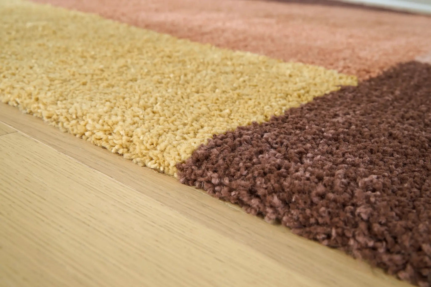 Gailmore rug, plush shag area rug in beige, tan, and brown by Unique Piece Furniture on Tampa Home & Garden Store