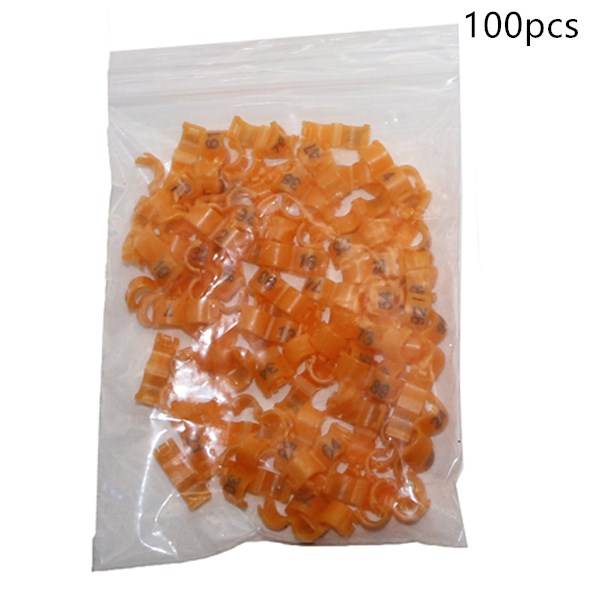 Orange bird foot ring split rings, 100pcs bag by Sell My Stuff, pet grooming supplies on Tampa Home & Garden Store