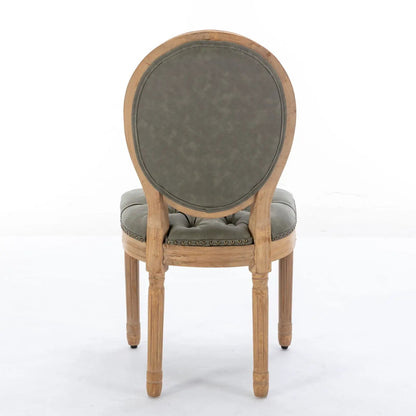 French Style Solid Wood Dining Chair Nailhead