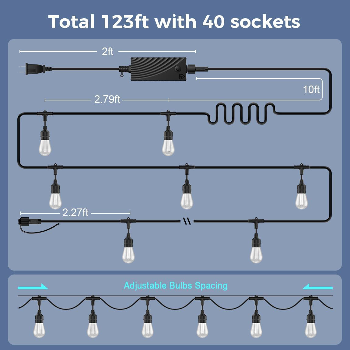Color Changing Edison Lights LED Color Changing Edison String Lights