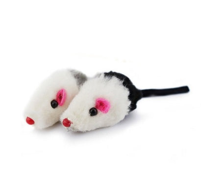 Plush mouse toy Tiantian Rabbit Skin, two white mice with pink noses, black tails Sell My Stuff on Tampa Home & Garden Store