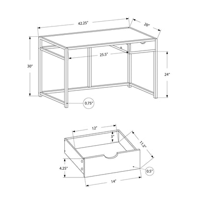 Computer desk for home office with 1 drawer, writing desk by Unique Piece Furniture on Tampa Home & Garden Store