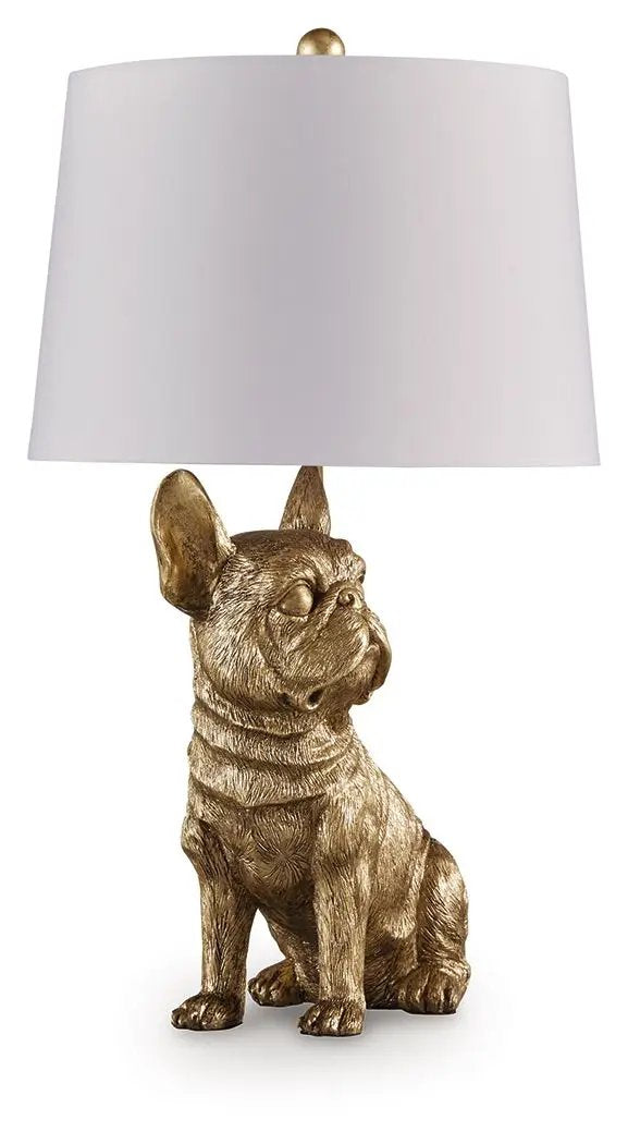 Wadeland Poly Table Lamp Gold Finish Warm Glow