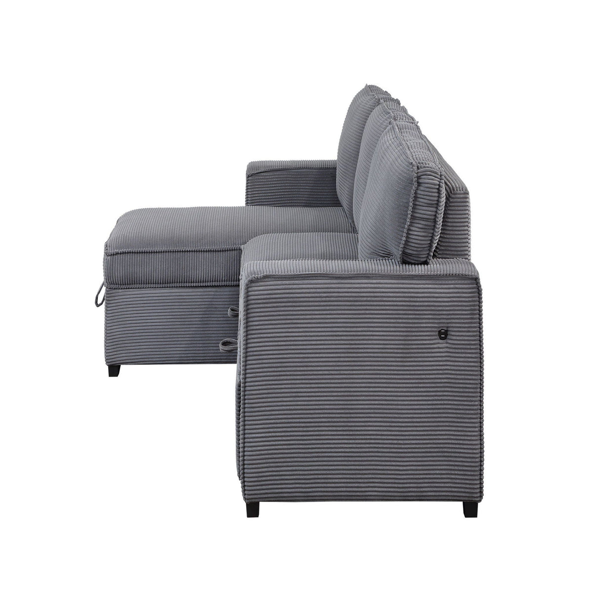 Territory Modern Pull Out Sofa Bed and Gray