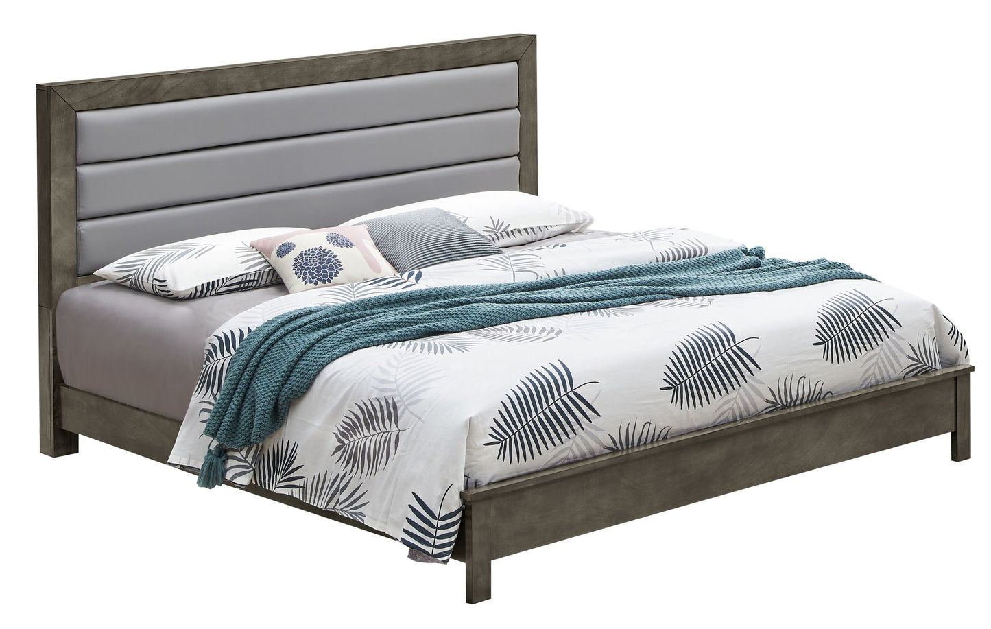 Comfortable Modern Full Bed and Wood Frame