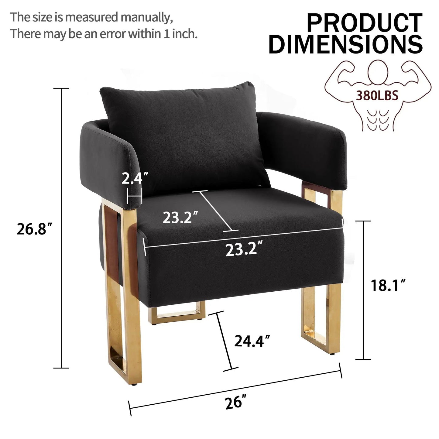 Modern Classic Teddy Fleece Chair with Metal Foot