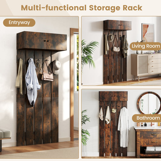 Entryway Wall Coat Rack Wall Mounted Coat Clothes Rack - Tampa Home & Garden Store