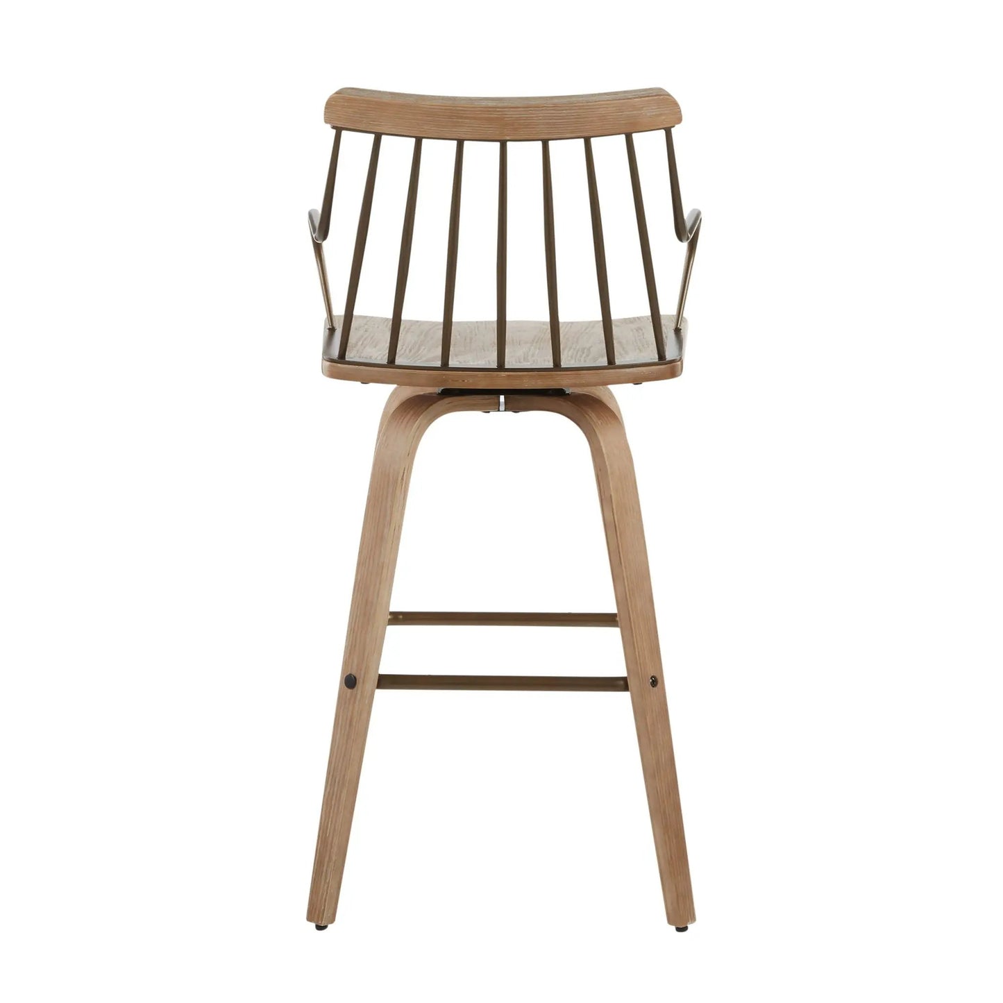 Preston Farmhouse Counter Stool White Washed