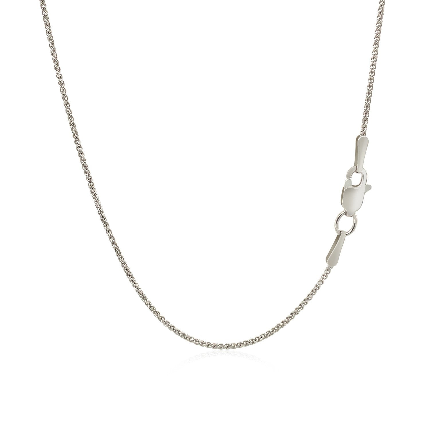 10k white gold wheat chain necklace 1.0mm with lobster clasp by Bids.com on Tampa Home & Garden Store