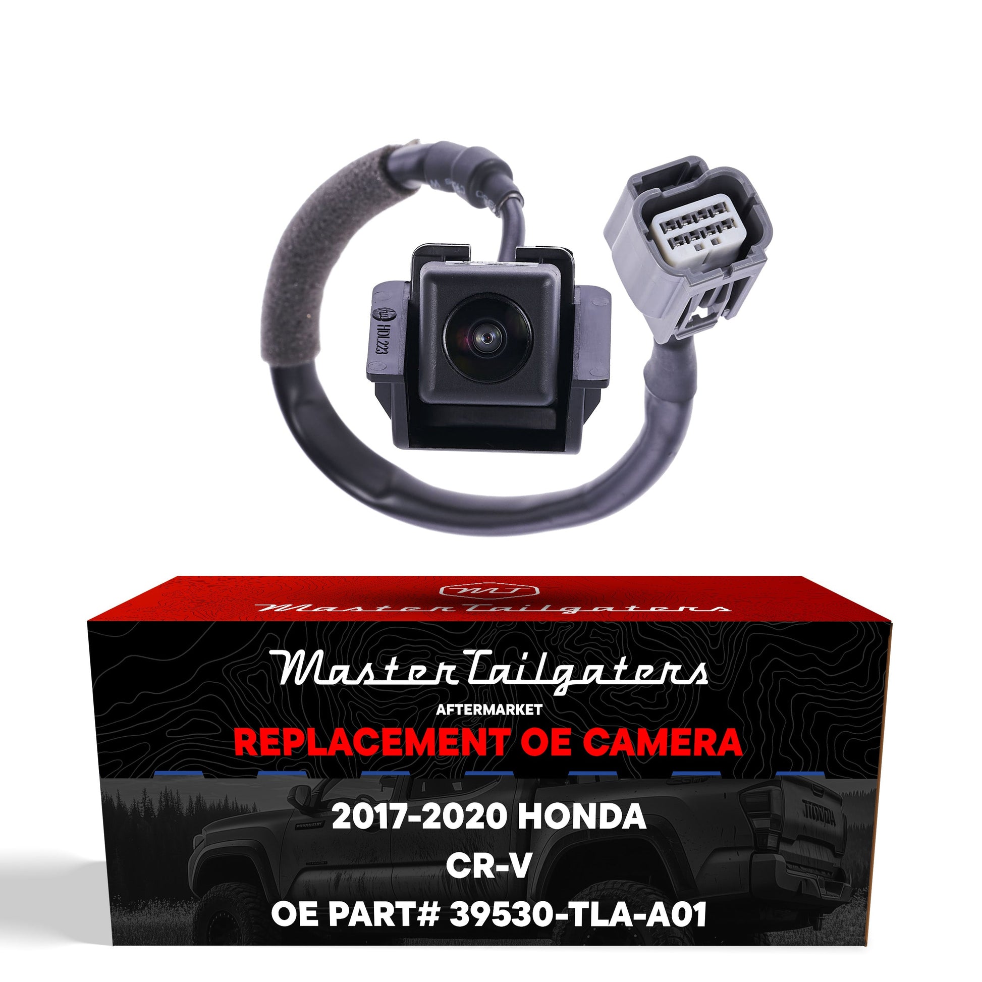 Master Tailgaters Honda CR-V OEM backup camera with OE part 39530-TLA-A01 gray connector on Tampa Home & Garden Store