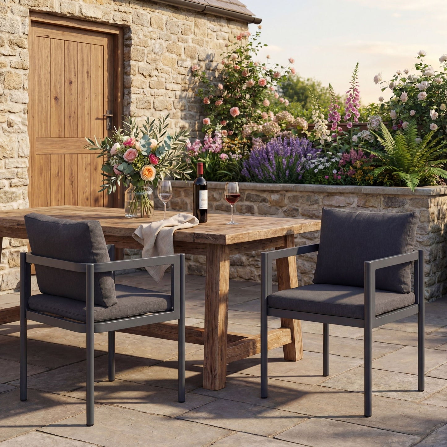 All Weather Outdoor Aluminum Dining Chairs