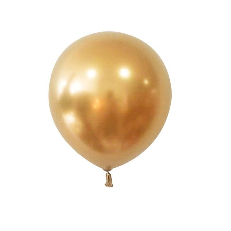 Gold metallic foil balloon with tied knot Stevvex on Tampa Home & Garden Store