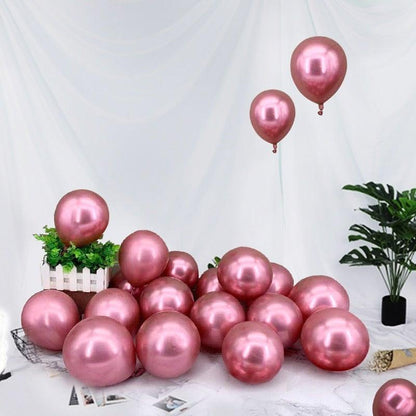 126pcs pastel pink and rose gold balloons by Stevvex on white backdrop with balloons on Tampa Home & Garden Store