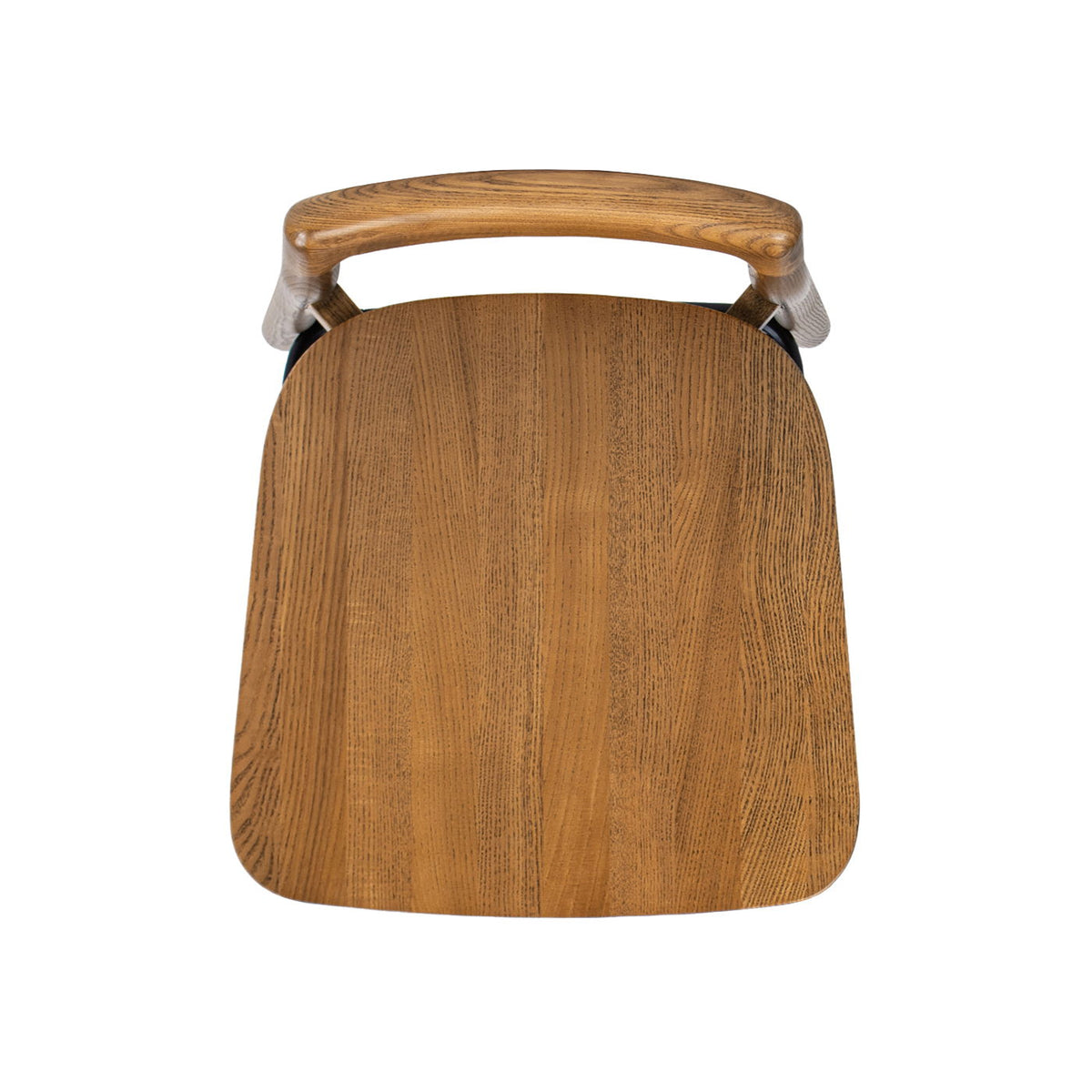 Modern Minimalist Low Back Counter Stool ash wood construction in dark brown walnut finish by HouseOfZazla on Tampa Home & Garden Store