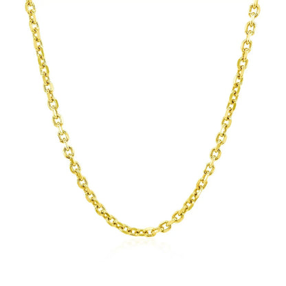 2.3mm 14k yellow gold diamond-cut cable link chain necklace by Bids.com on Tampa Home & Garden Store