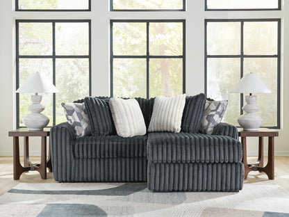 Midnight Madness Sectional and Jumbo Corduroy