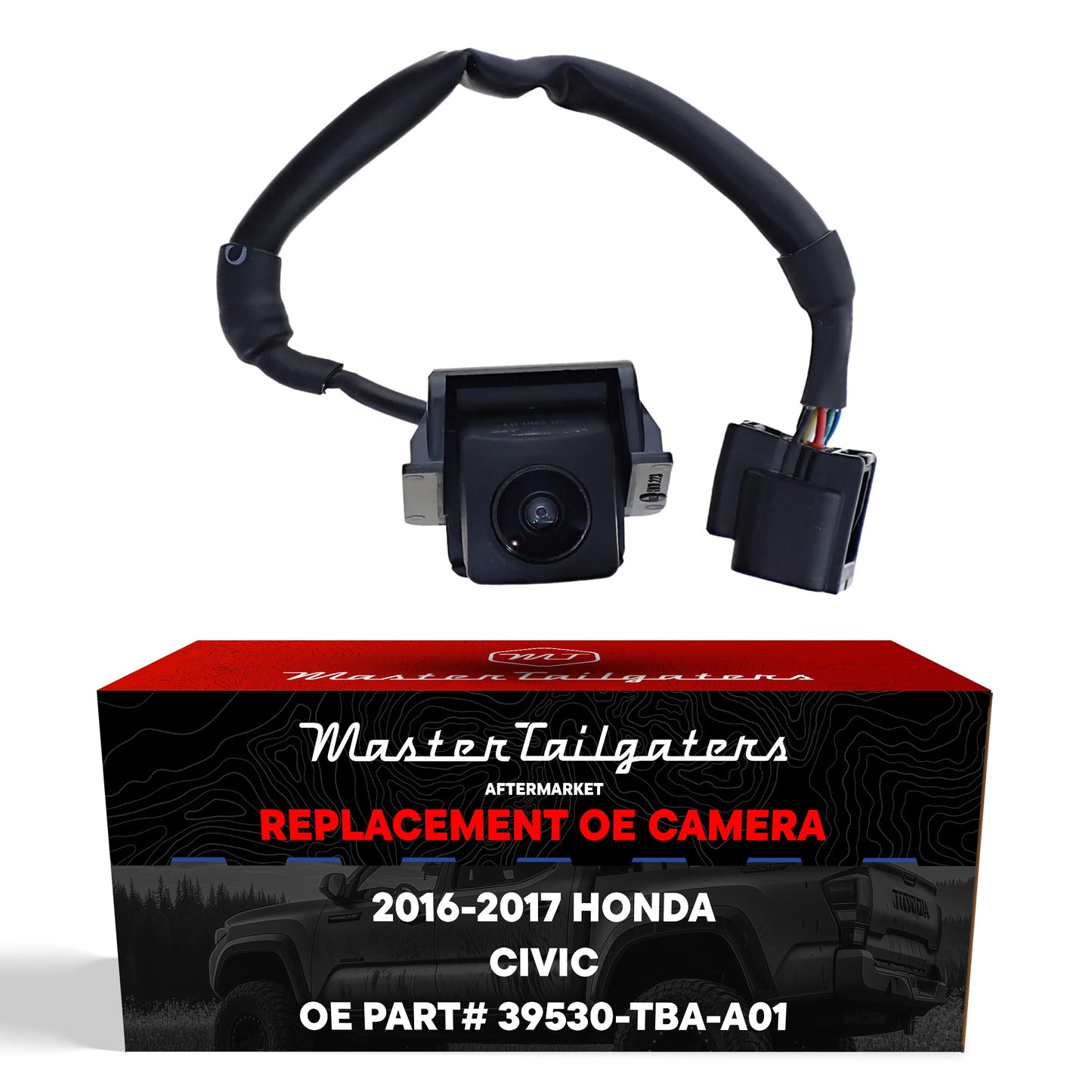 Backup camera for Honda Civic 2016-2017, Master Tailgaters OEM replacement with wiring harness on Tampa Home & Garden Store