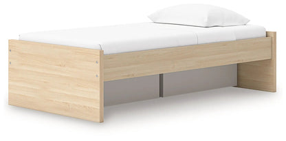 Onita platform bed with underbed drawers in natural oak by Unique Piece Furniture on Tampa Home & Garden Store