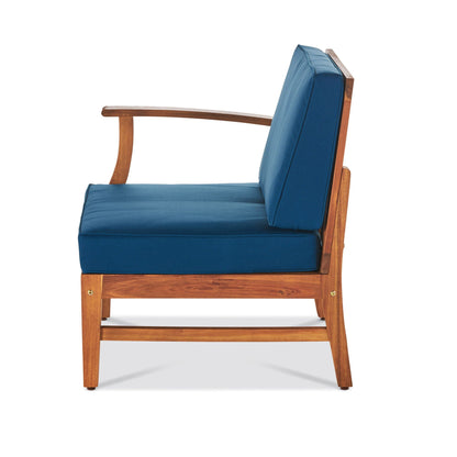 Perla 5 Pieces Outdoor Wood Patio Sofa Set