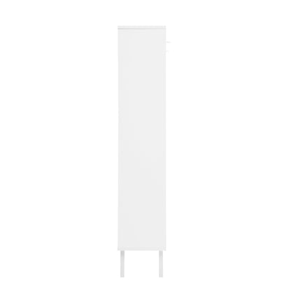 Shoe cabinet HouseOfZazla 3-door white entryway shoe rack with slim profile on Tampa Home & Garden Store