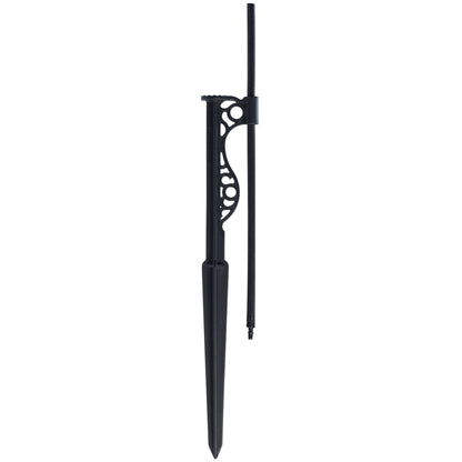 Orbit Irrigation drip stake with 1/4 in barb and 12 in extension riser, black plastic stake on Tampa Home & Garden Store