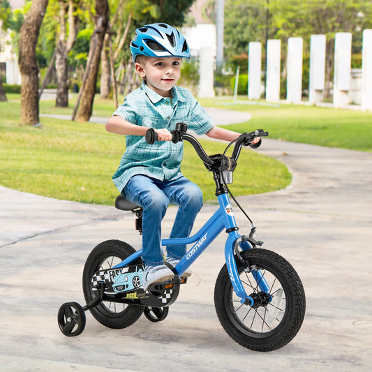 14 Inch Kids Bike with Removable Training Wheels for Aged 3-5 Years Old - Tampa Home & Garden Store