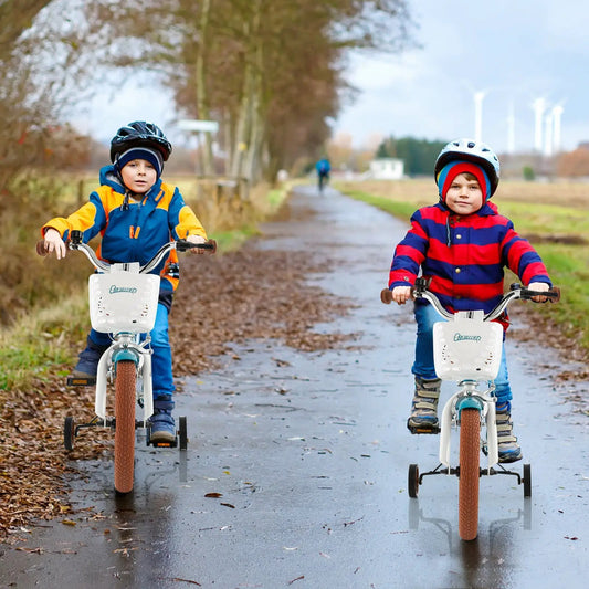 12 Inch Kids Bike Adjustable with Removable Basket for 3-4 Years Old-12 inches - Tampa Home & Garden Store