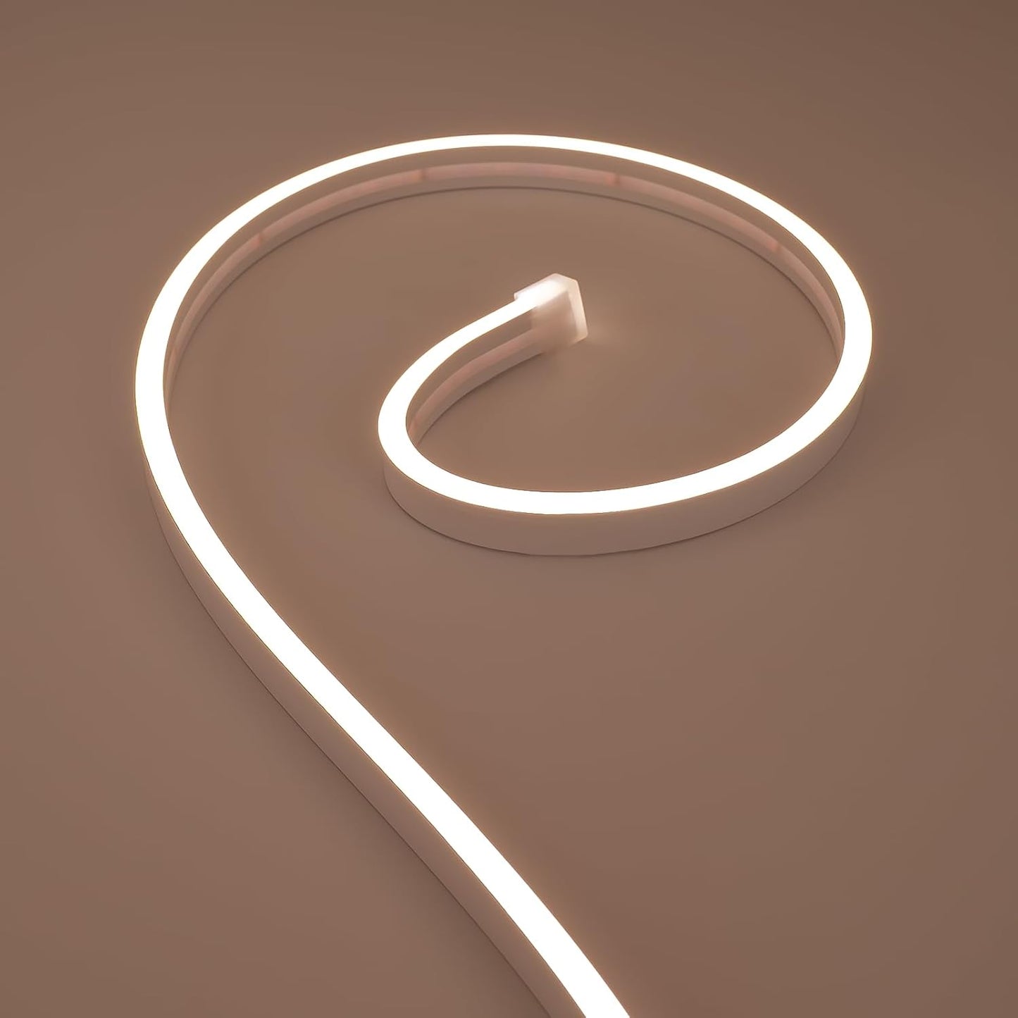 SLN01 – bande lumineuse LED néon COB sans points, 16,4 pieds (5M), DC24V, 60W, IP67, 10x10MM, pour l'extérieur, variable, basse tension, corde en Silicone