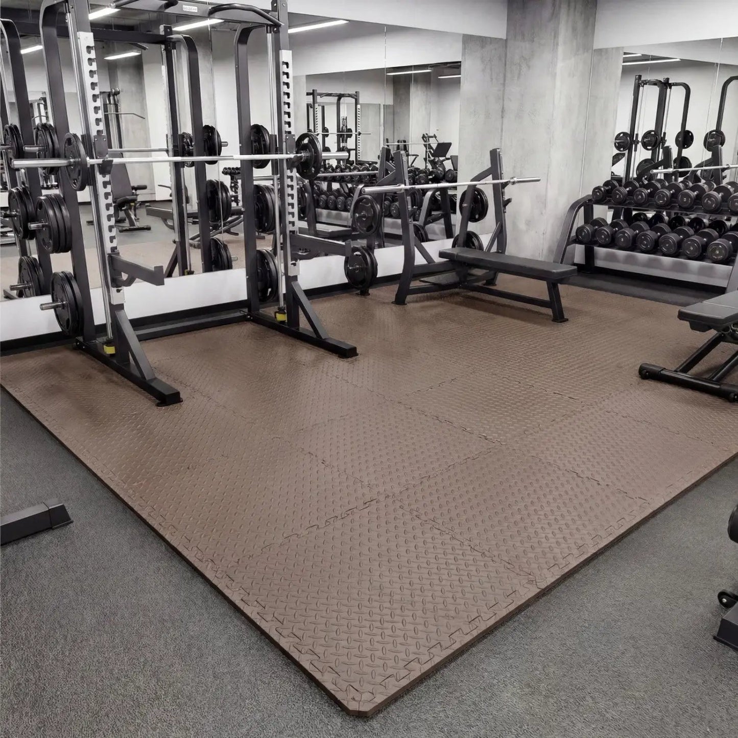Puzzle Exercise Floor Mats Interlocking Half Inch