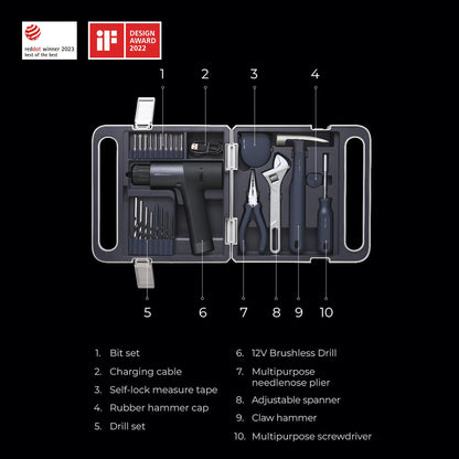 12V Brushless Drill Tool Set - Tampa Home & Garden Store
