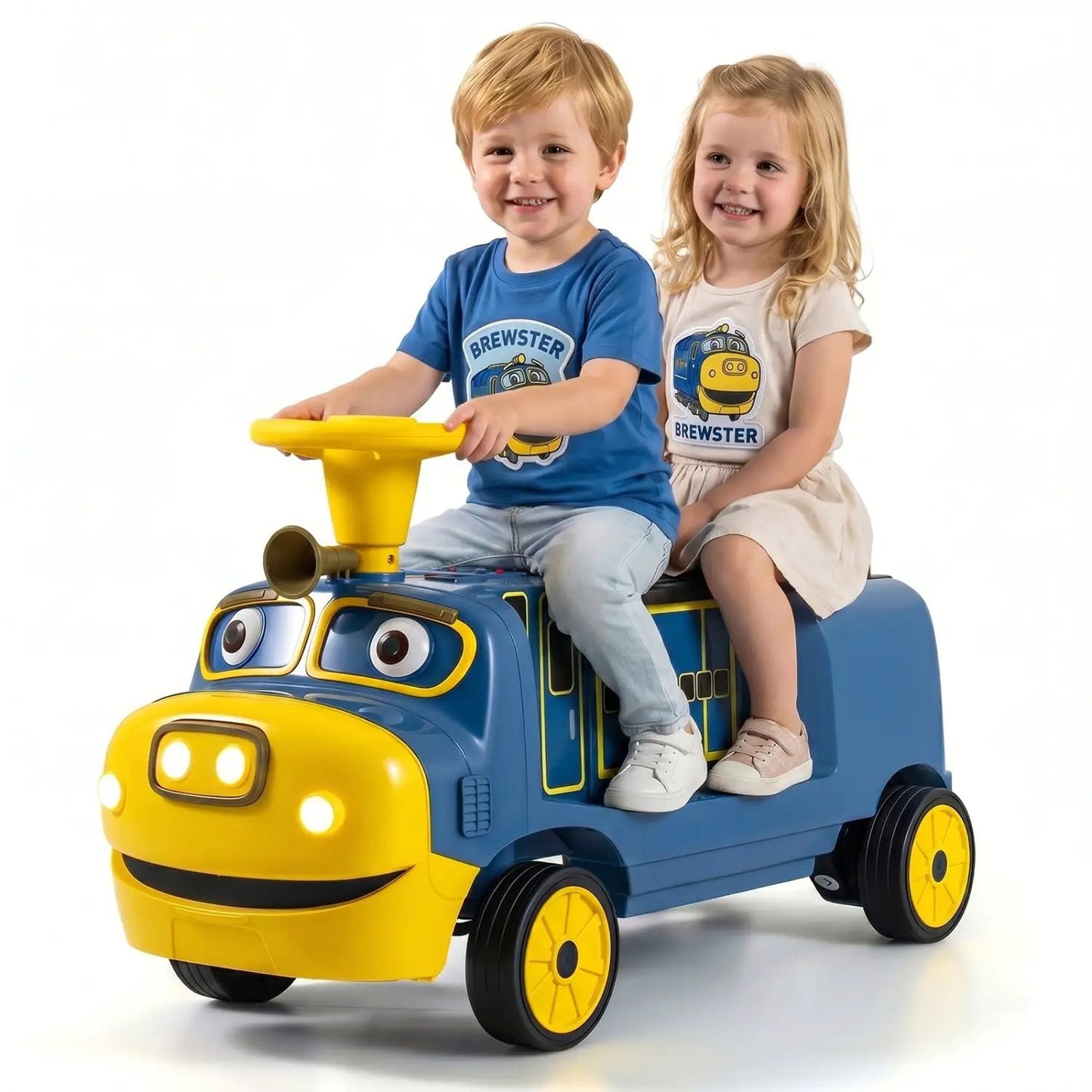 12V Kids Ride on Train with Adjustable Seat