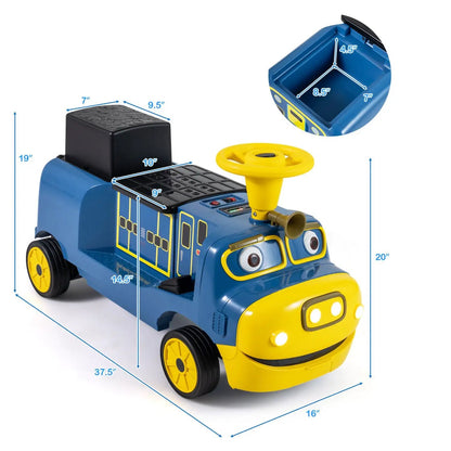 12V Kids Ride on Train with Adjustable Seat