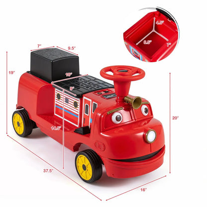 12V Kids Ride on Train with Adjustable Seat