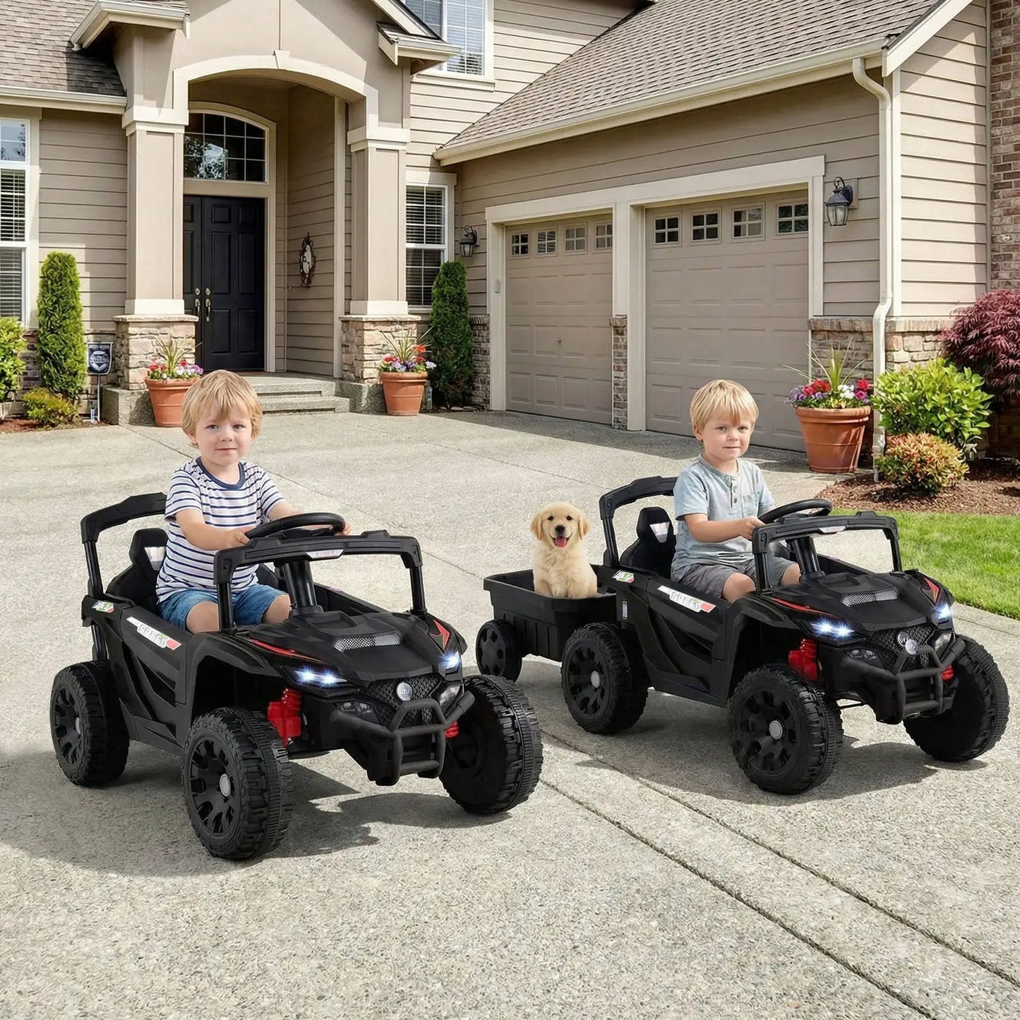 12V Battery Powered Ride On Tractor with Parent Remote Control