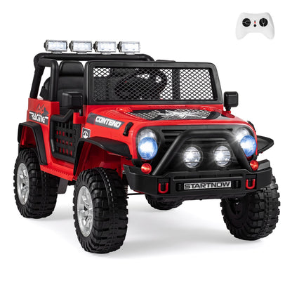 12V Electric Kids Ride-On Car 2-Seater by DirectDeals, red off-road SUV with remote control on Tampa Home & Garden Store