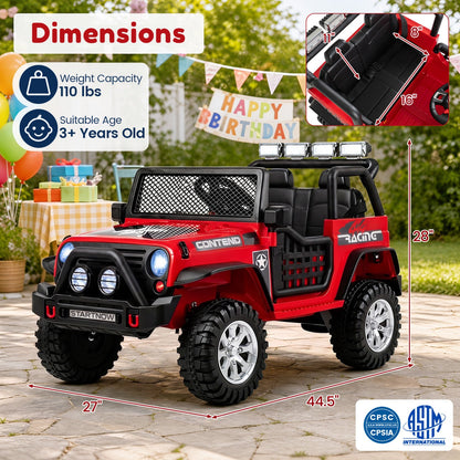 12V electric kids ride-on car 2-seater in red with remote control by DirectDeals on Tampa Home & Garden Store