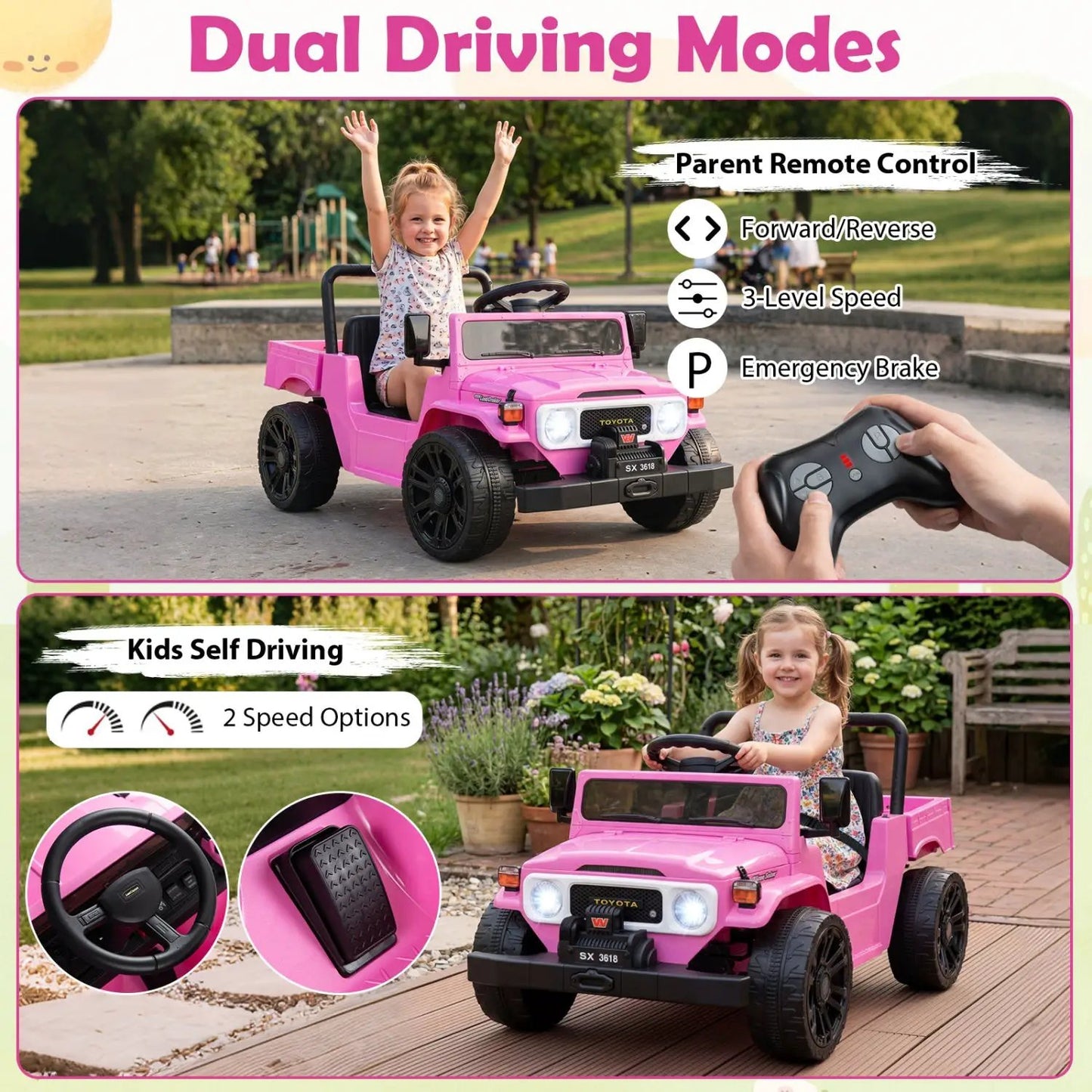 12V Electric Ride On Truck With Dump Bed