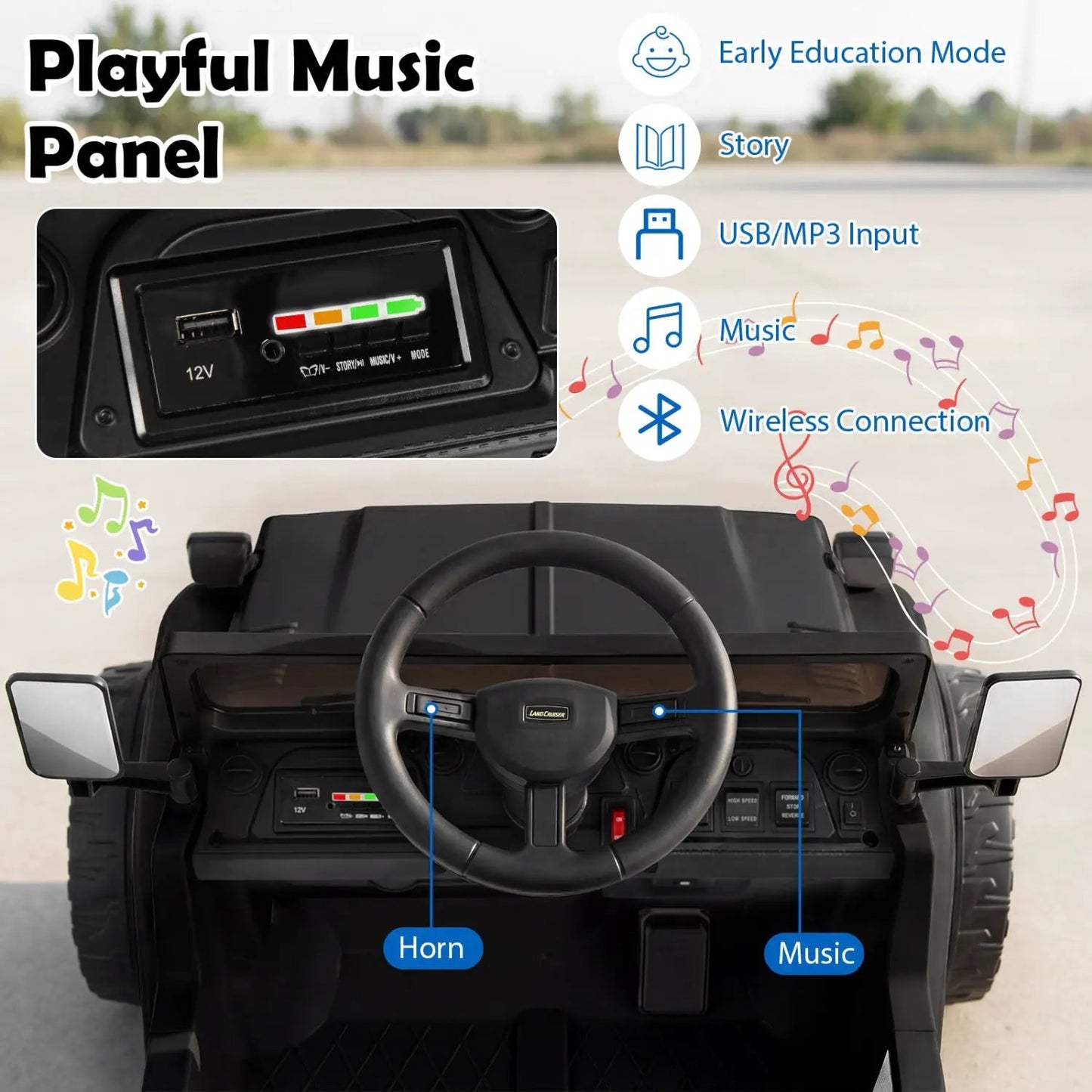 12V Electric Ride On Truck With Dump Bed