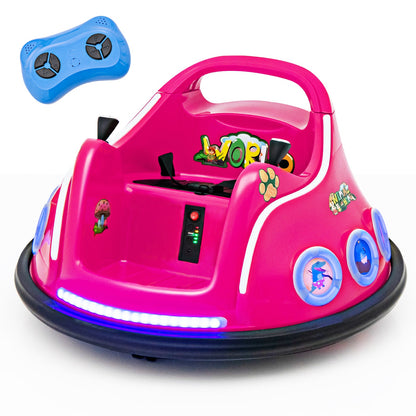 12V Electric Ride On Car with Remote Control and Flashing LED Lights-Navy