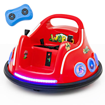 12V Electric Ride On Car with Remote Control and Flashing LED Lights-Navy