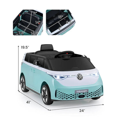 12V Electric Ride-On VW Bus with Remote and Music