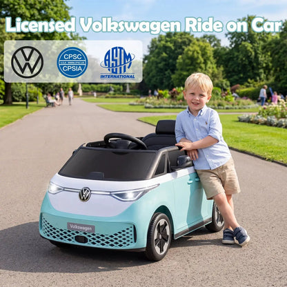 12V Electric Ride-On VW Bus with Remote and Music