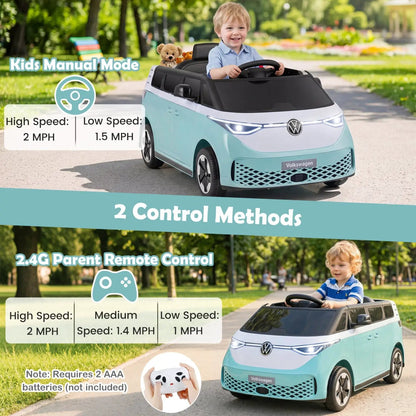 12V Electric Ride-On VW Bus with Remote and Music