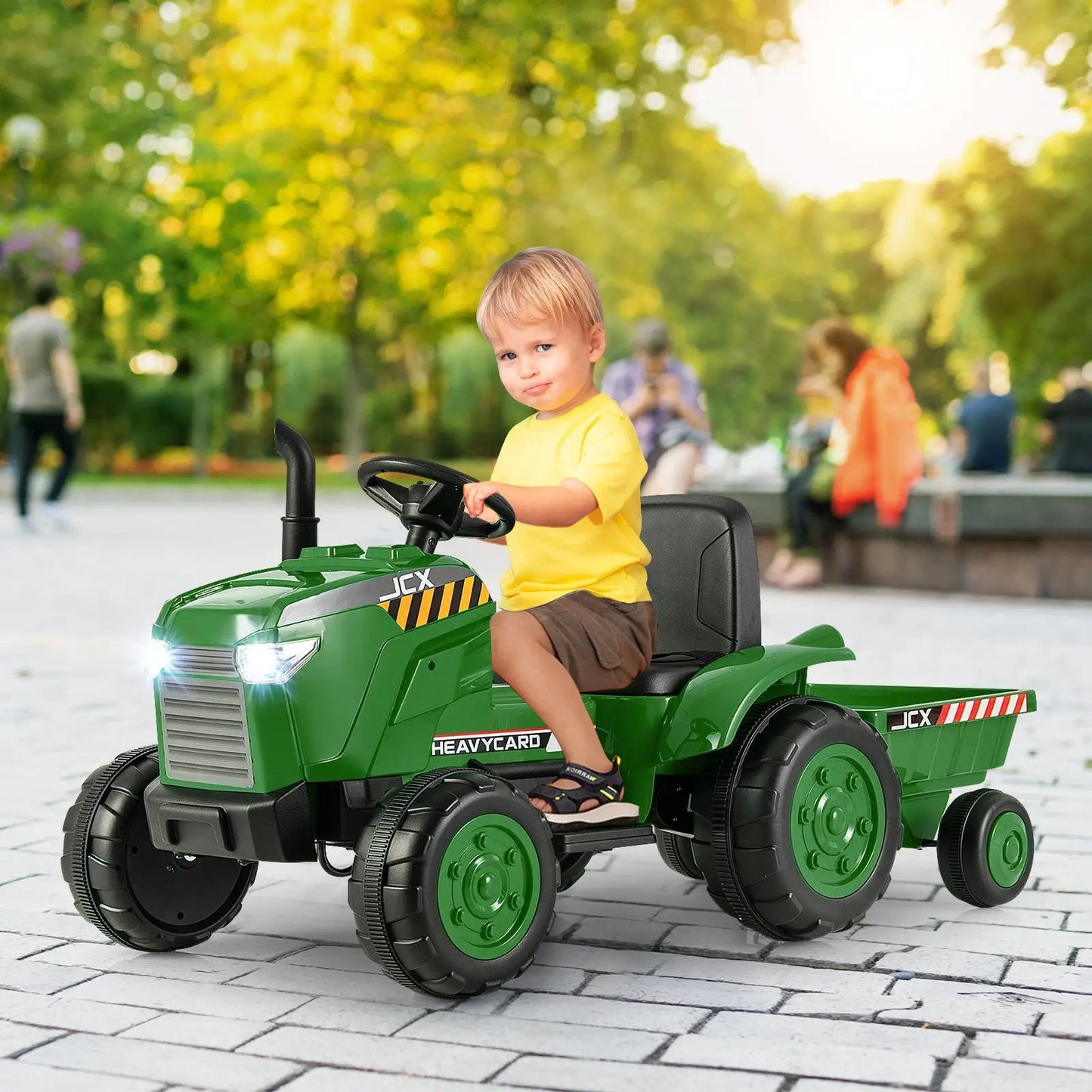 12V Kids Ride On Tractor With Trailer and Remote