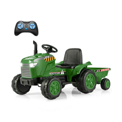 12V Kids Ride On Tractor With Trailer and Remote