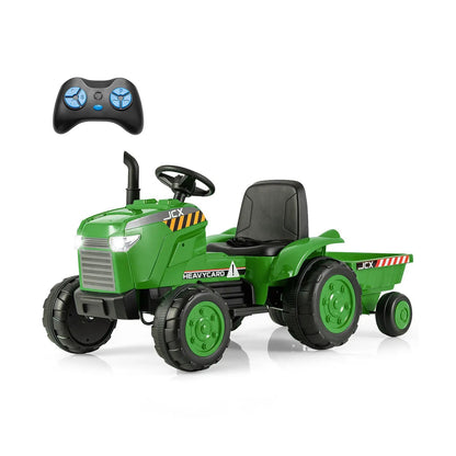 12V Kids Ride On Tractor With Trailer and Remote