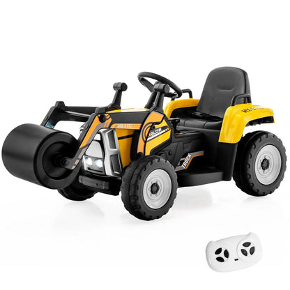 12V Kids Ride on Road Roller with Remote Control