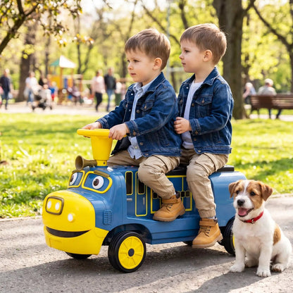 12V Kids Ride On Train 3 Seater With Carriage